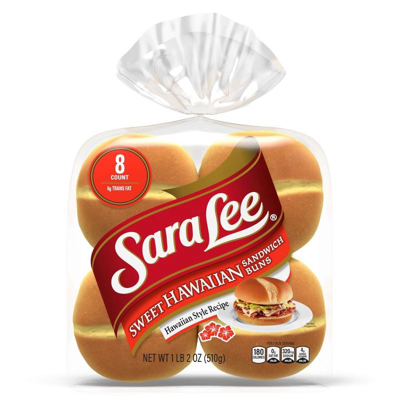 slide 9 of 11, Sara Lee Hawaiian Hamburger Buns - 18oz, 18 oz