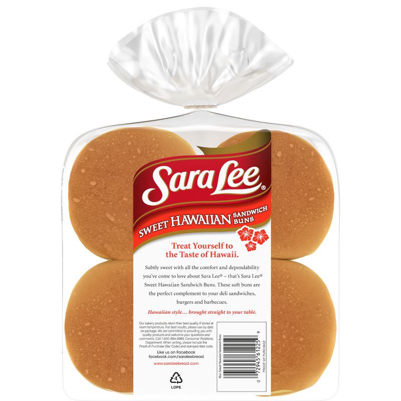 slide 11 of 11, Sara Lee Hawaiian Hamburger Buns - 18oz, 18 oz