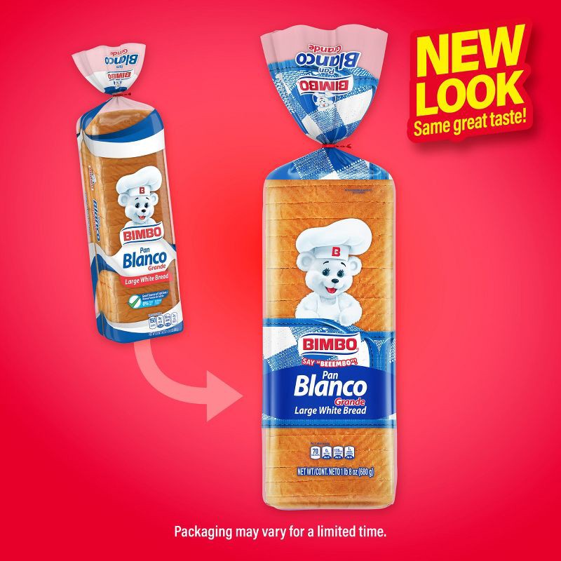 slide 2 of 13, Bimbo Large White Bread - 24oz, 24 oz