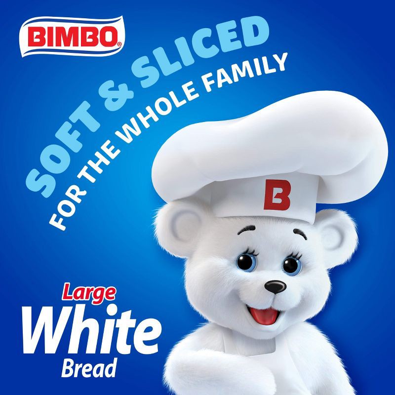 slide 3 of 13, Bimbo Large White Bread - 24oz, 24 oz