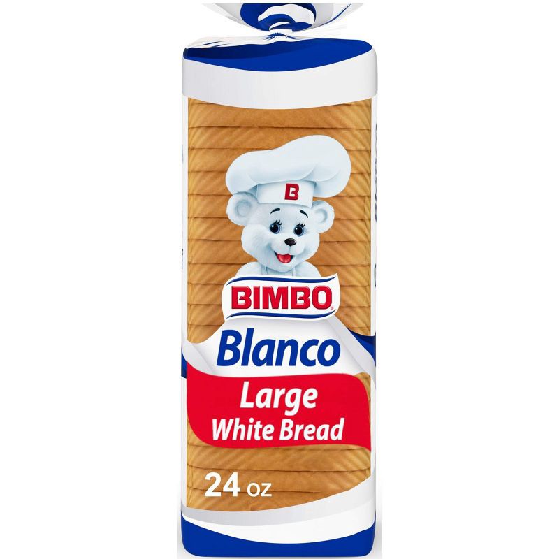 slide 12 of 13, Bimbo Large White Bread - 24oz, 24 oz