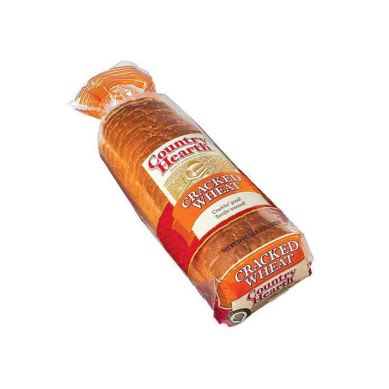 slide 2 of 4, Country Hearth Cracked Wheat Bread - 24oz, 24 oz