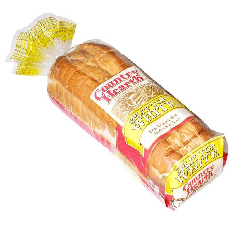 slide 2 of 5, Country Hearth Split Top White Bread - 24oz, 24 oz