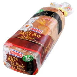 Bimbo 100% Whole Wheat Bread - 16oz