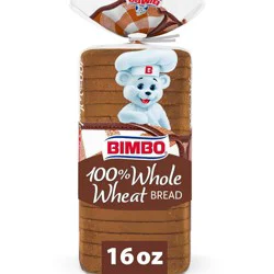 Bimbo 100% Whole Wheat Bread - 16oz