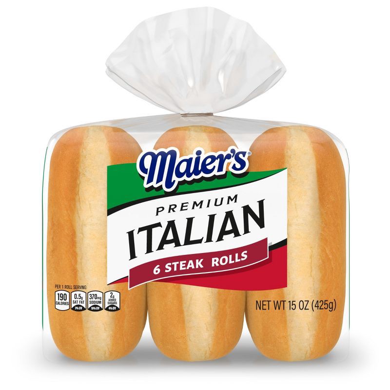 slide 6 of 9, Maier's Maiers Italian Steak Rolls - 15oz, 15 oz