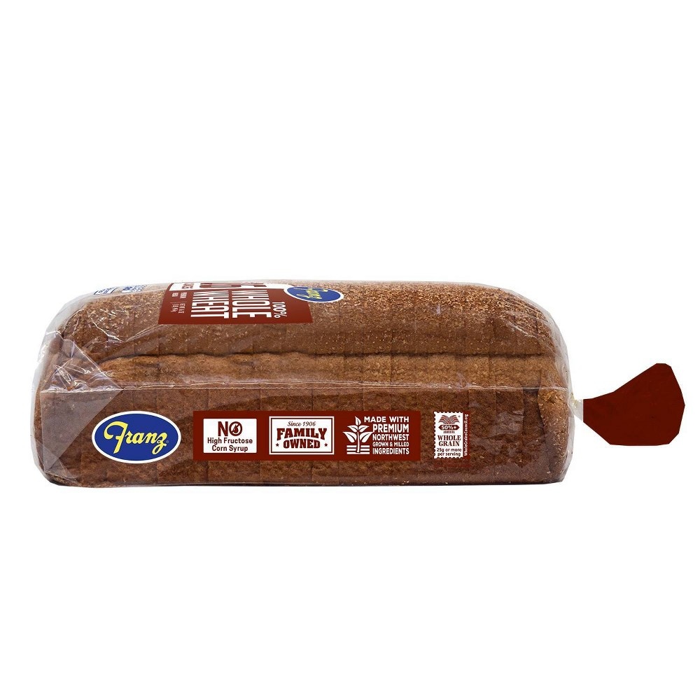 slide 4 of 5, Franz 100% Whole Wheat Bread, 16 oz