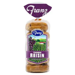 Franz Cinnamon Raisin Premium Bagels - 18oz/6ct