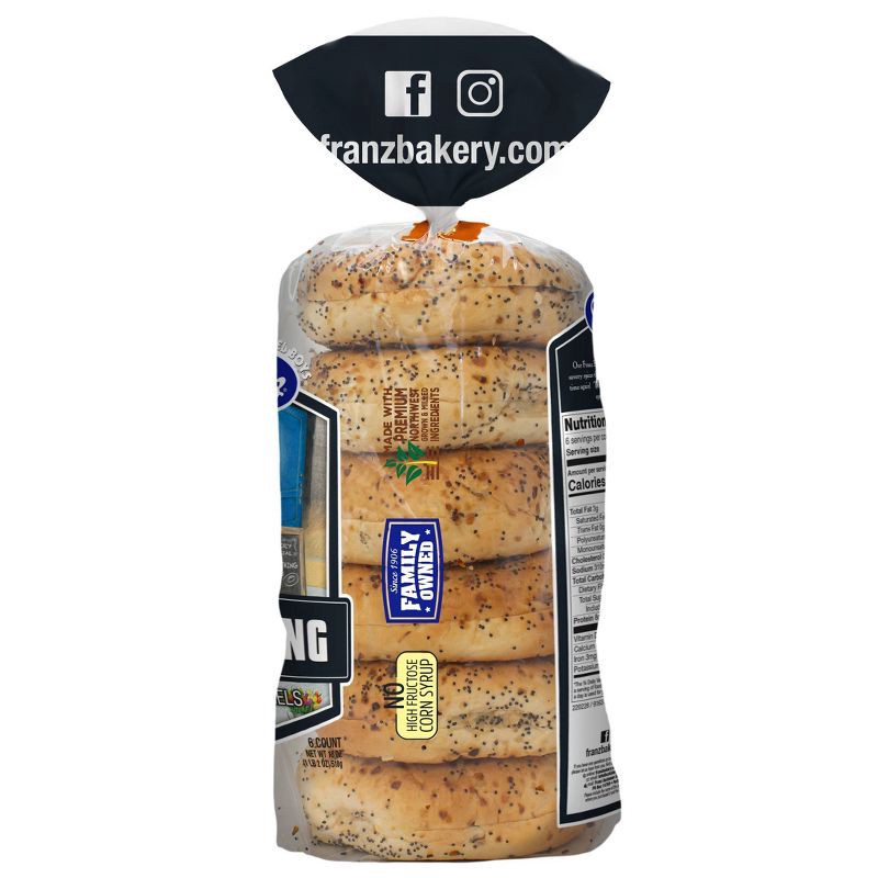 slide 2 of 4, Franz New York Bagel Boys Everything Bagels - 18oz/6ct, 6 ct; 18 oz