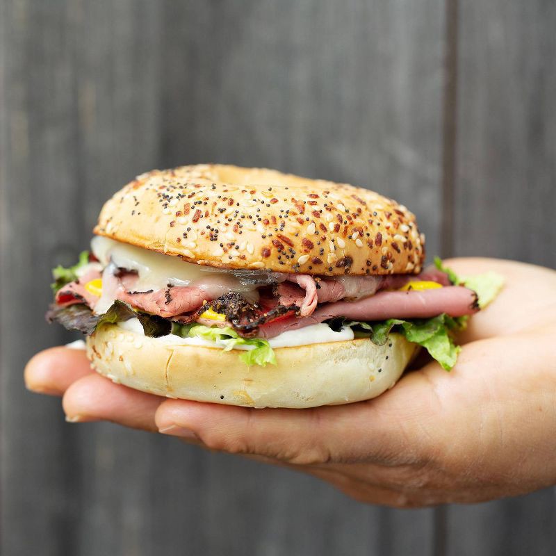 slide 3 of 4, Franz New York Bagel Boys Everything Bagels - 18oz/6ct, 6 ct; 18 oz