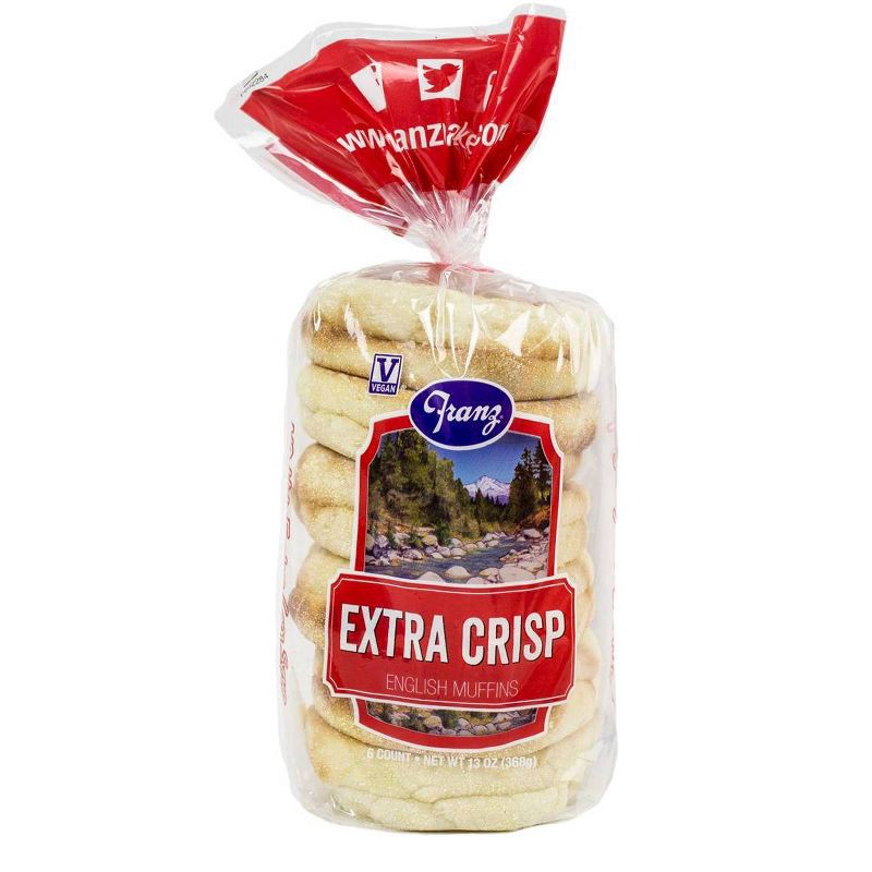 slide 1 of 5, Franz Extra Crisp English Muffins - 13oz/6ct, 6 ct; 13 oz