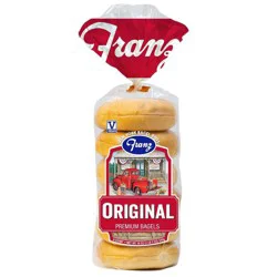Franz Original Plain Bagels - 18oz/6ct