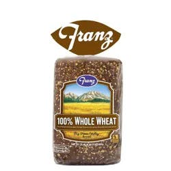 Franz Big Horn Valley 100% Whole Wheat Sandwich Bread - 24oz