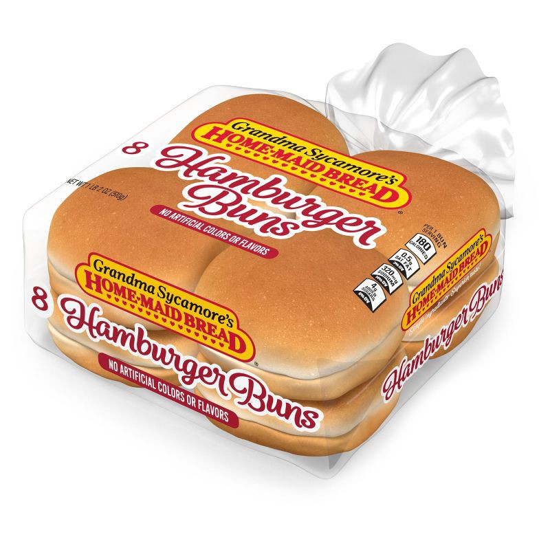 slide 2 of 10, Grandma Sycamore's Hamburger Buns - 18oz, 18 oz