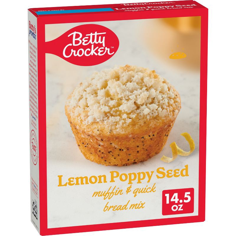 slide 1 of 10, Betty Crocker Lemon Poppy Seed Muffin Mix - 14.5oz, 14.5 oz