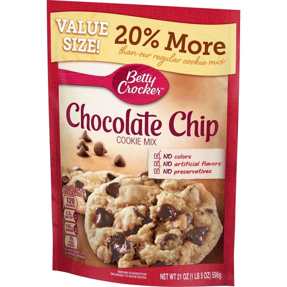 Betty Crocker Chocolate Chip Cookie Mix 40% More 24.5 oz | Shipt