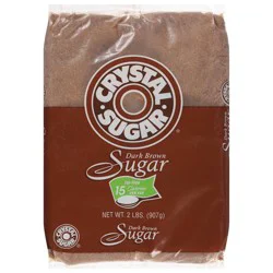 Crystal Sugar Crystal Dark Brown Sugar - 2lbs