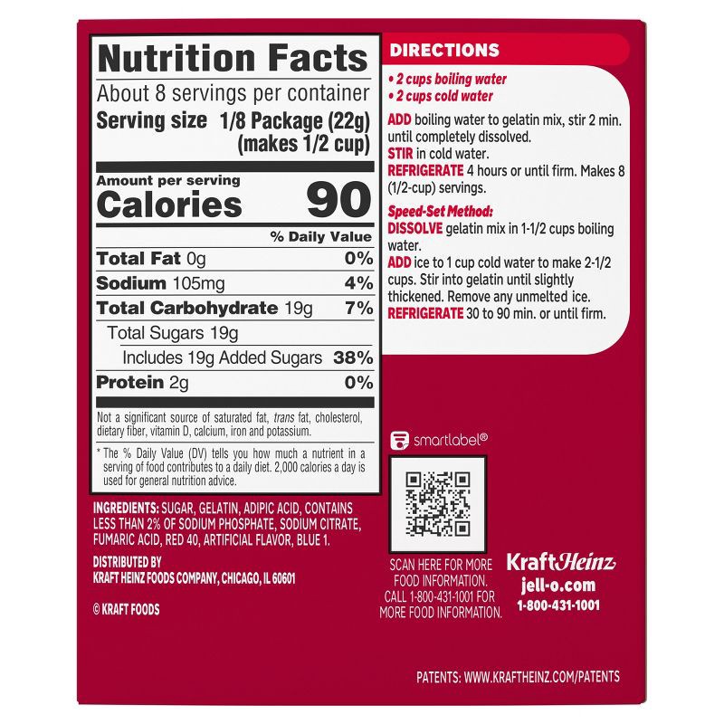 slide 9 of 9, JELL-O Cherry Gelatin Dessert Mix - 6oz, 6 oz