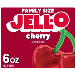 JELL-O Cherry Gelatin Dessert Mix - 6oz