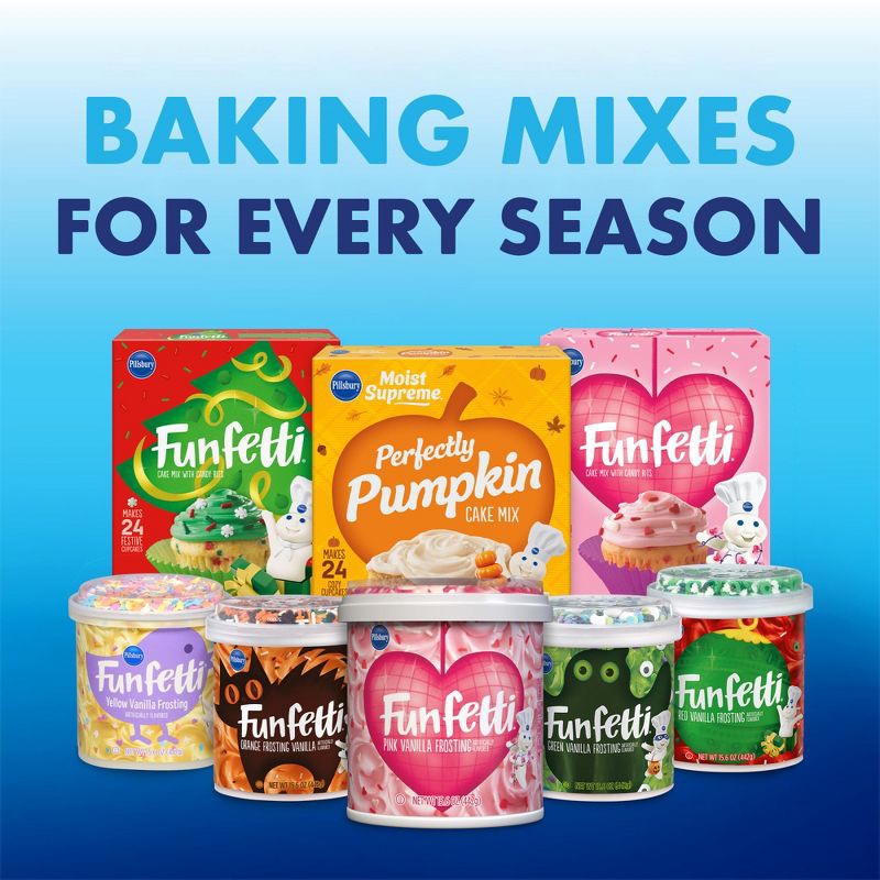 slide 4 of 7, Pillsbury Funfetti Spring Vanilla Frosting - 15.6oz, 15.6 oz