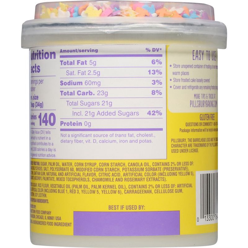 slide 5 of 7, Pillsbury Funfetti Spring Vanilla Frosting - 15.6oz, 15.6 oz