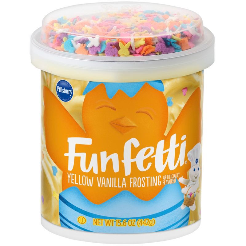 slide 6 of 7, Pillsbury Funfetti Spring Vanilla Frosting - 15.6oz, 15.6 oz
