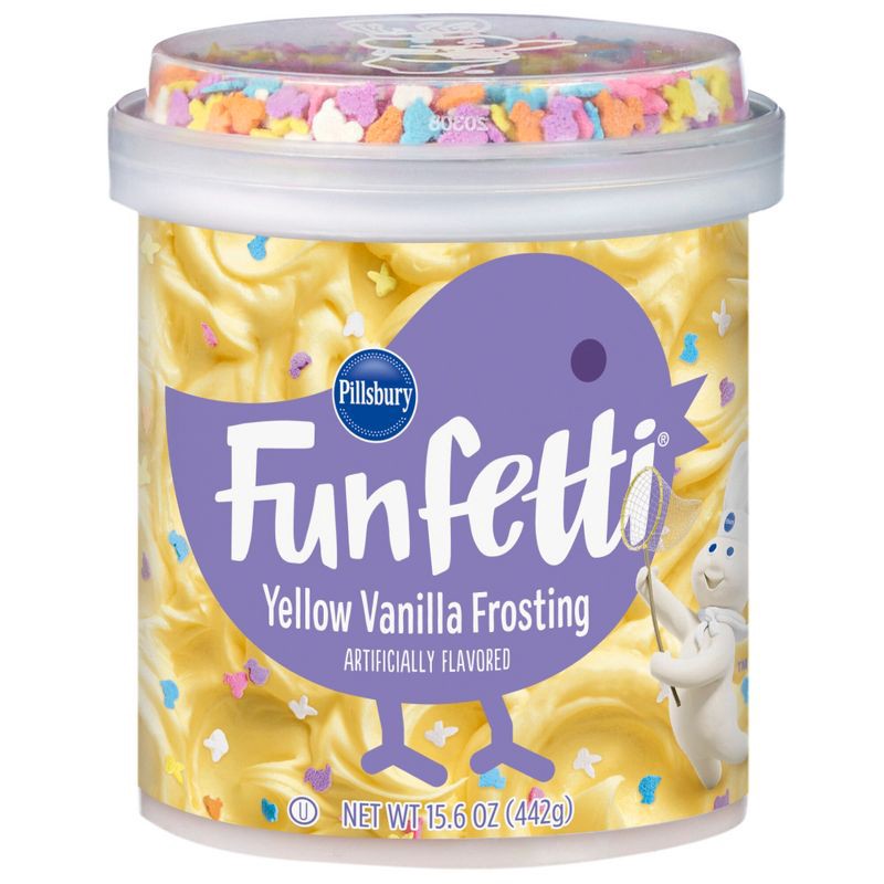 slide 1 of 7, Pillsbury Easter Funfetti Spring Vanilla Frosting - 15.6oz, 15.6 oz
