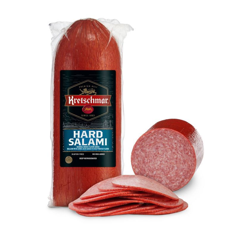 slide 3 of 5, Kretschmer Hard Salami Stick Deli Fresh Sliced - price per lb, per lb