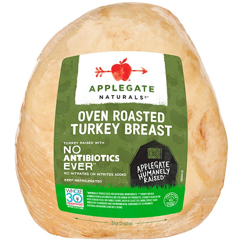 slide 1 of 4, Applegate Farms Applegate Naturals Oven Roasted Turkey Breast - Deli Fresh Sliced - price per lb, per lb