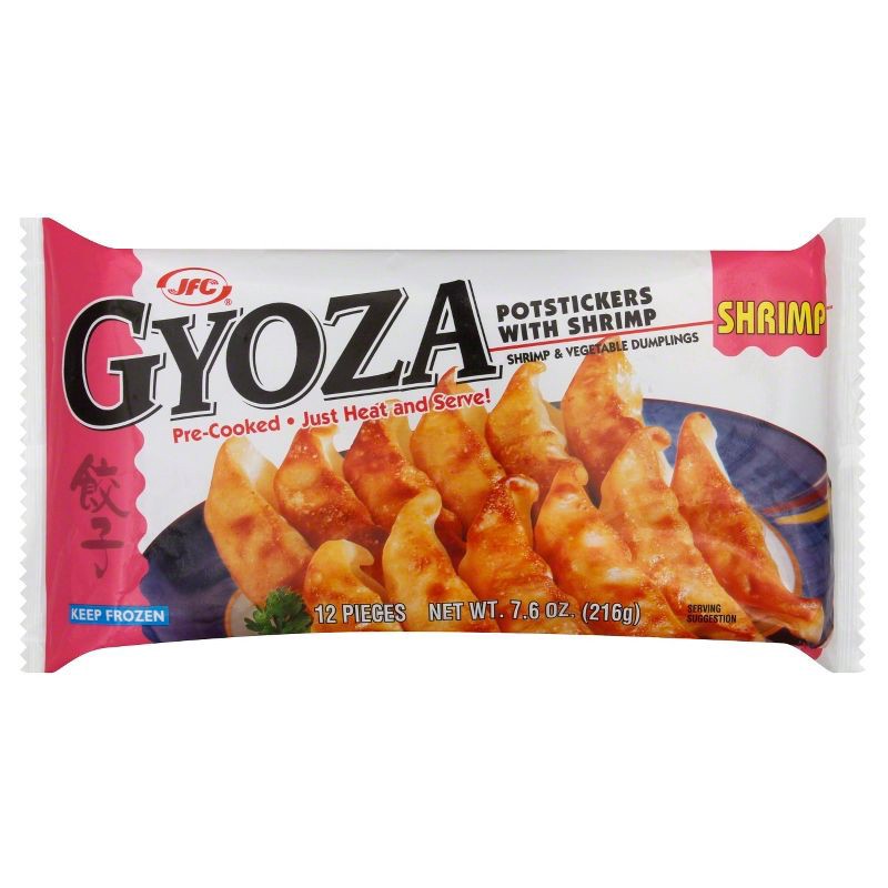 slide 1 of 1, JFC Frozen Shrimp Gyoza - 7.6oz, 7.6 oz