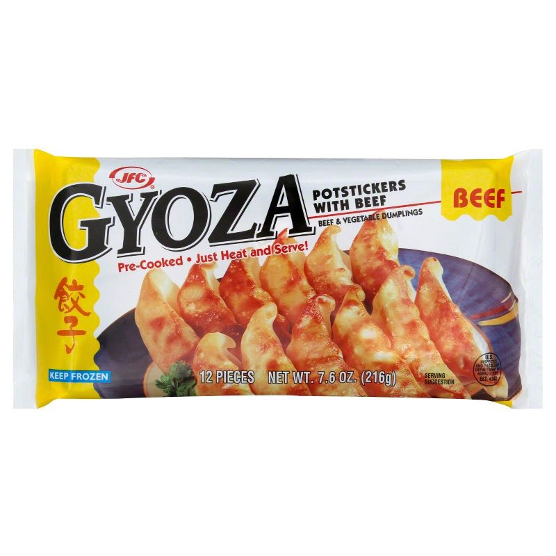 slide 1 of 1, JFC Gyoza Frozen Potstickers with Beef - 7.6oz, 7.6 oz
