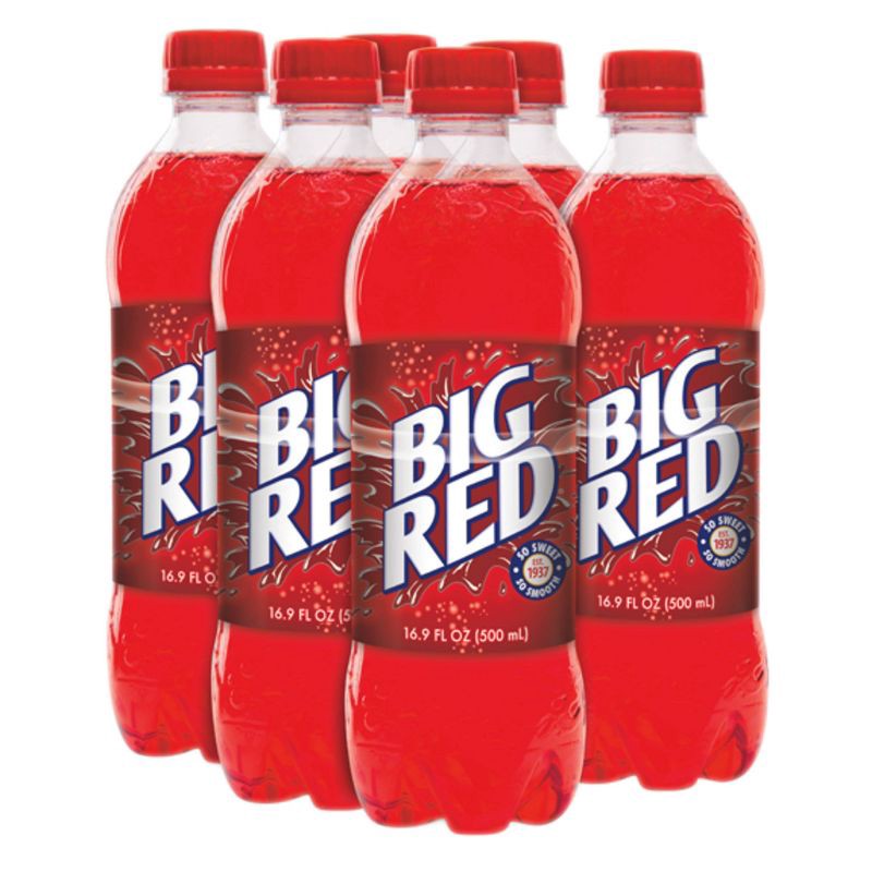 slide 7 of 8, Big Red Soda - 6pk/16.9 fl oz Bottles, 6 ct; 16.9 fl oz