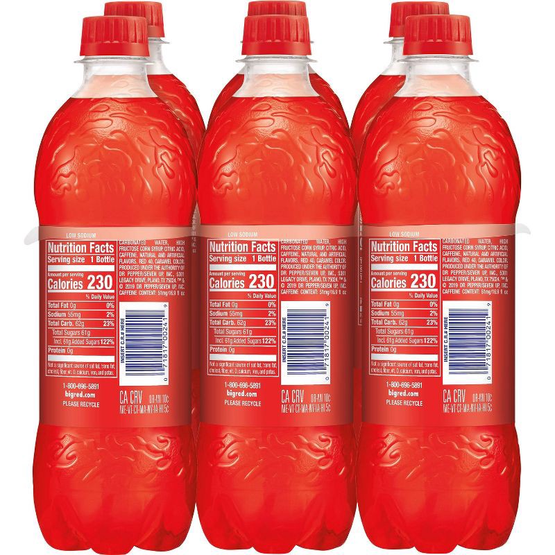 slide 8 of 8, Big Red Soda - 6pk/16.9 fl oz Bottles, 6 ct; 16.9 fl oz