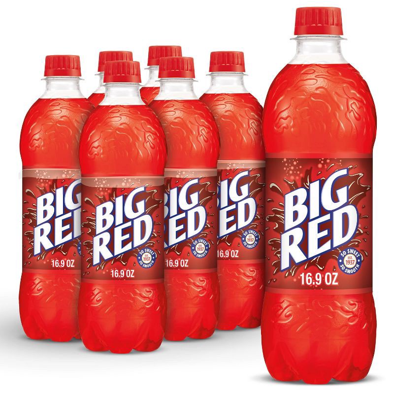 slide 1 of 8, Big Red Soda - 6pk/16.9 fl oz Bottles, 6 ct; 16.9 fl oz