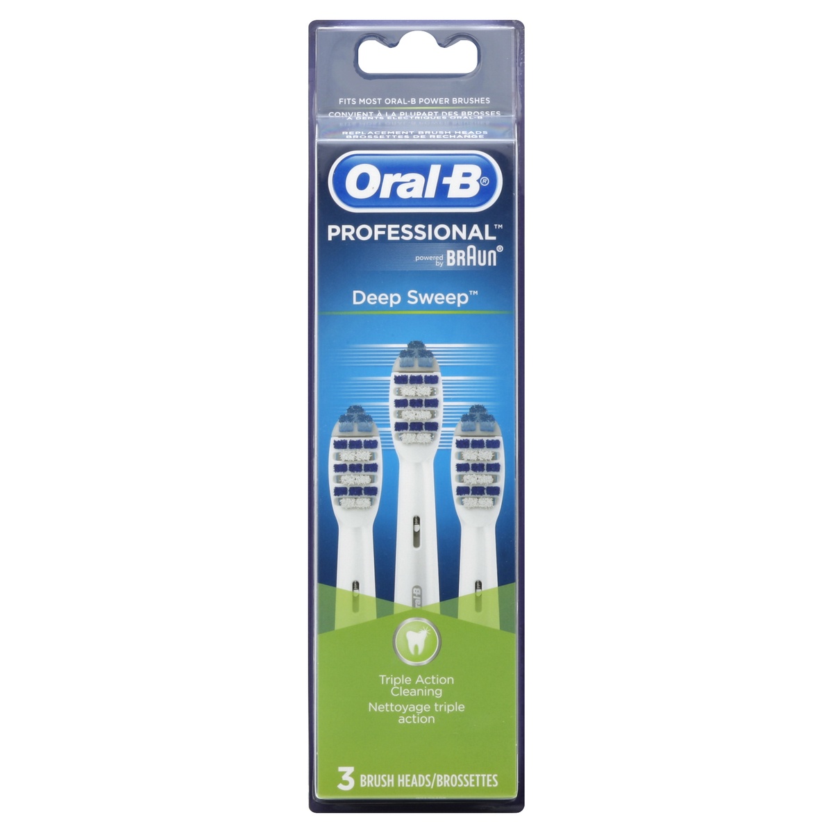 slide 1 of 1, Oral-B Brush Heads 3 ea, 3 ct