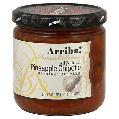 slide 1 of 1, Arriba! Premier Collection Fire Roasted Pineapple Chipotle Salsa, 16 oz