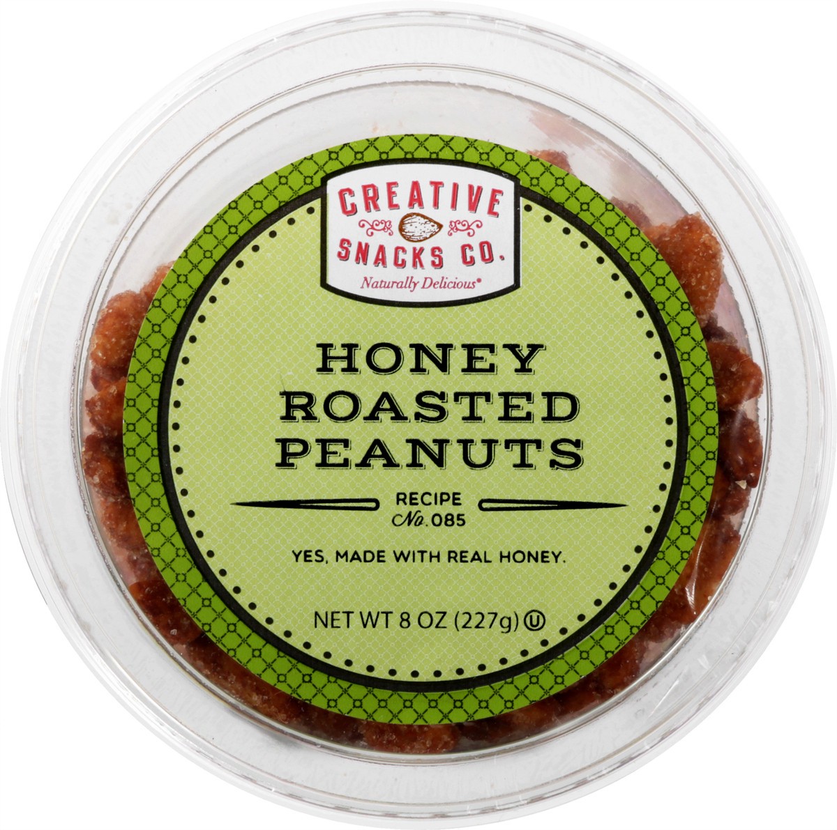 slide 1 of 9, Creative Snacks Honey Roasted Peanuts 8 oz, 8 oz