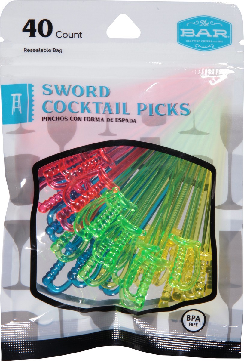 slide 9 of 12, The Bar Sword Cocktail Picks 40 ea, 40 ct