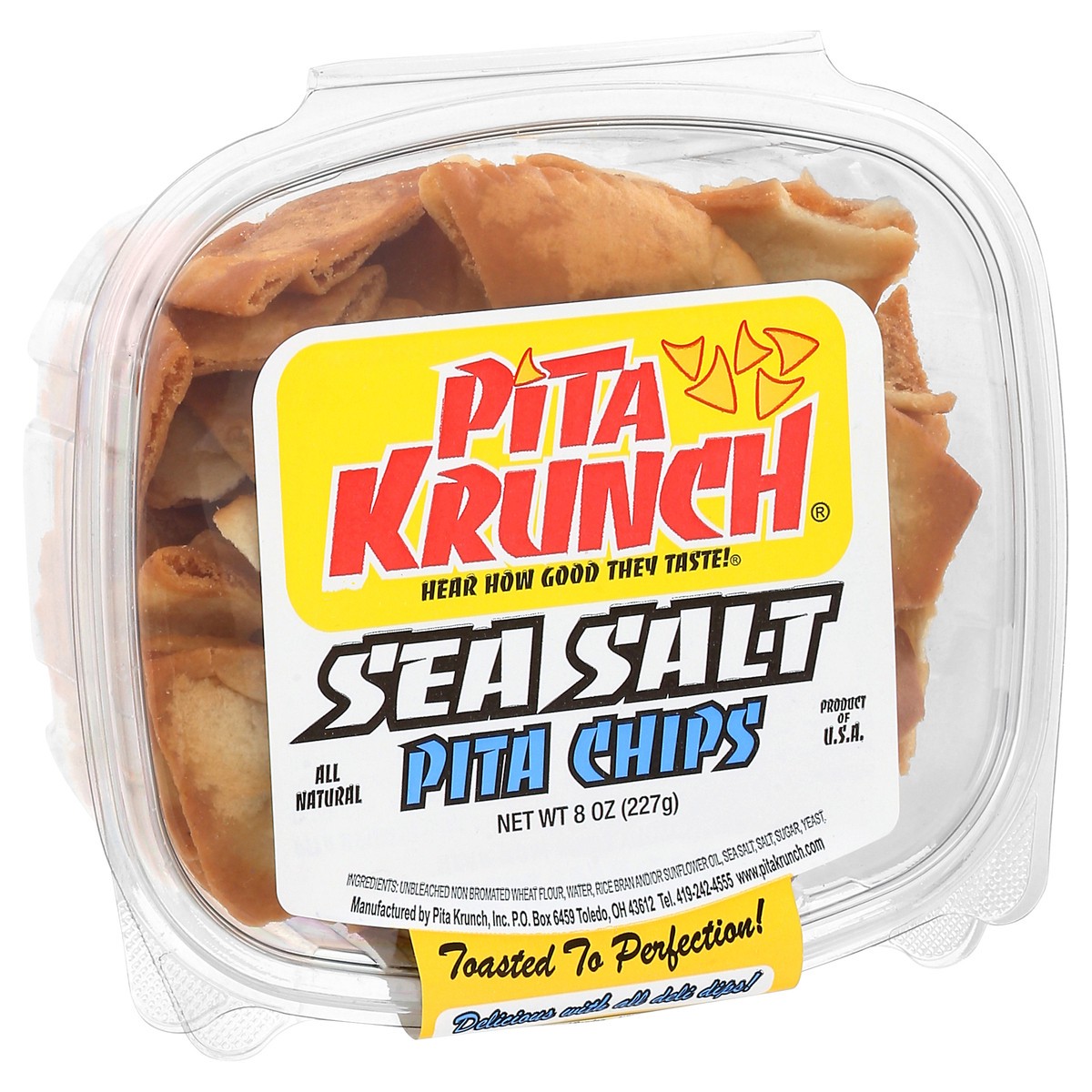 slide 3 of 4, Pita Krunch All Natural Sea Salt Pita Chips 8 oz, 8 oz
