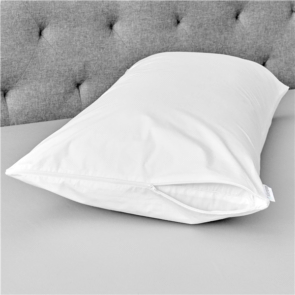 slide 4 of 17, AllerEase Waterproof Allergy Protection Zippered Pillow Protector, 1 ct