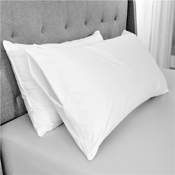slide 8 of 17, AllerEase Waterproof Allergy Protection Zippered Pillow Protector, 1 ct