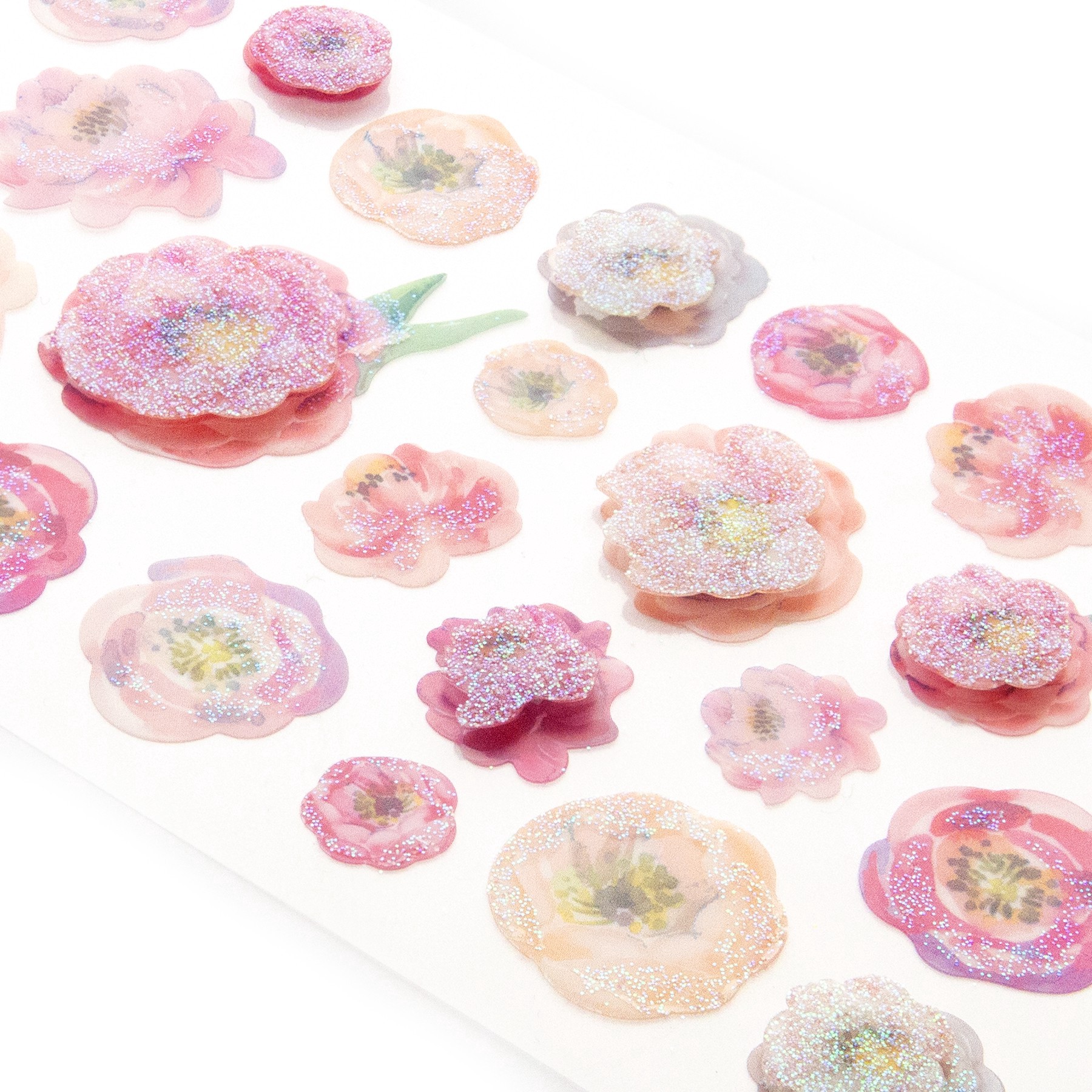 slide 2 of 3, Watercolor Peony Dimensional Stickers By Recollections, 3.87 in x 7 in