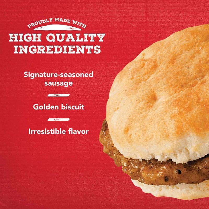 slide 4 of 4, Jimmy Dean Biscuit Sausage Snack Size Frozen Sandwiches - 17oz, 17 oz