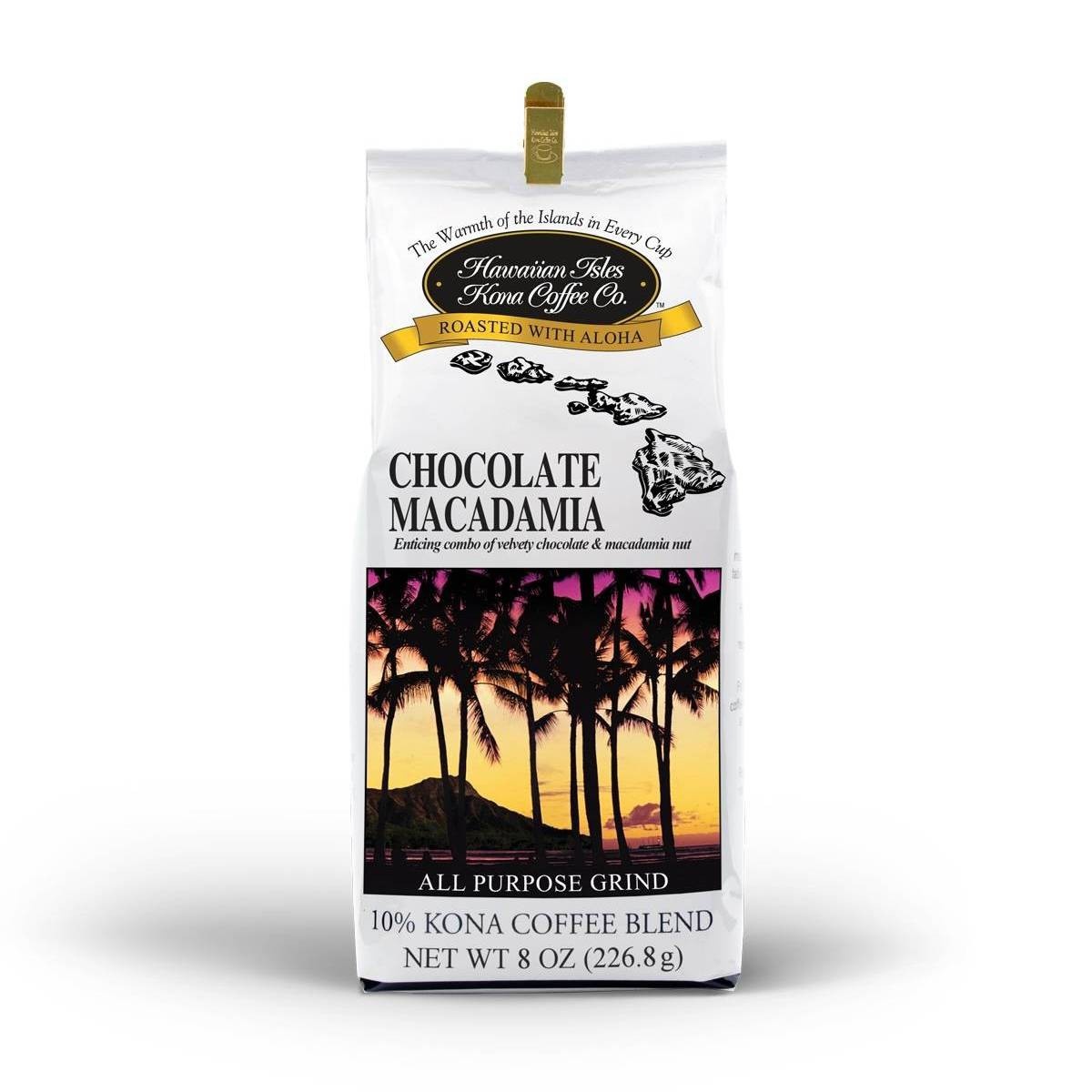 slide 1 of 3, Hawaiian Isles Chocolate Macadamia Medium Roast Ground Coffee - 8oz, 8 oz