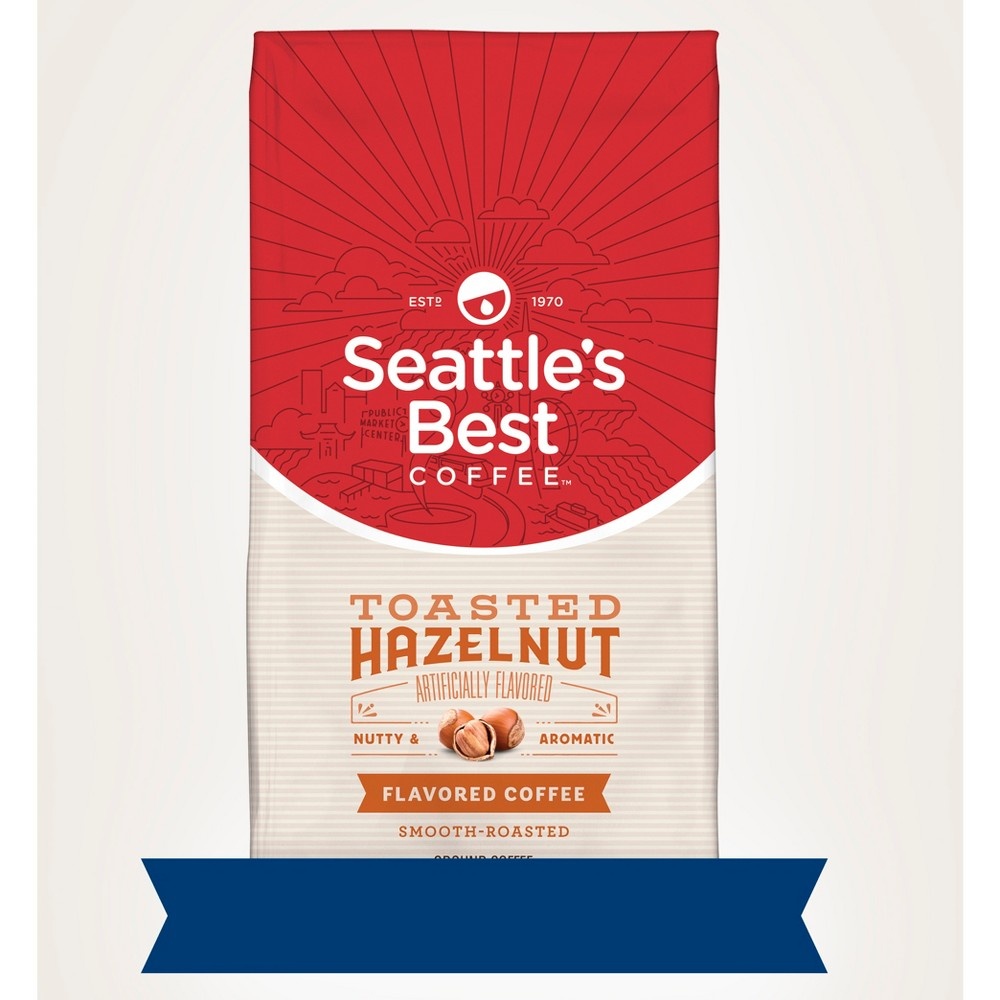 slide 2 of 4, Seattle's Best Coffee Toasted Hazelnut Medium Roast Ground Coffee, 12 oz