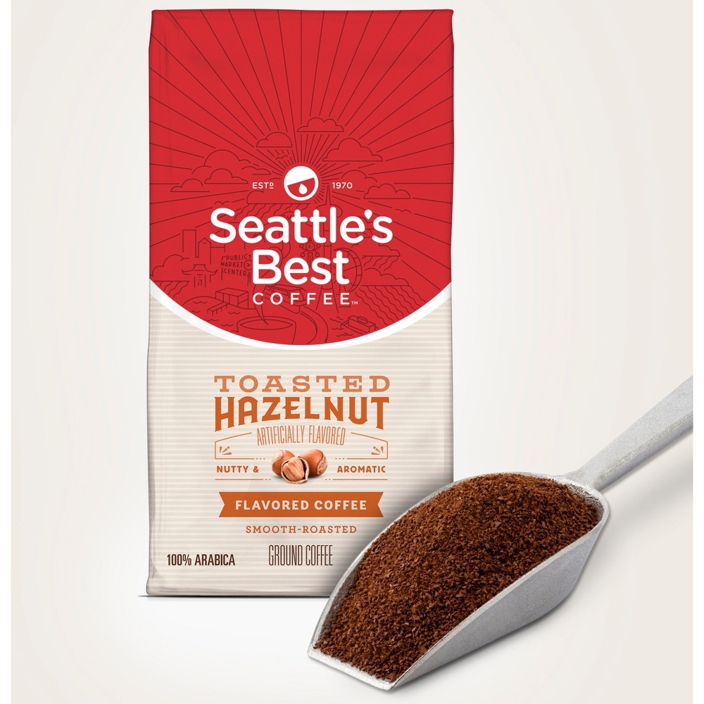 slide 3 of 4, Seattle's Best Coffee Toasted Hazelnut Medium Roast Ground Coffee, 12 oz