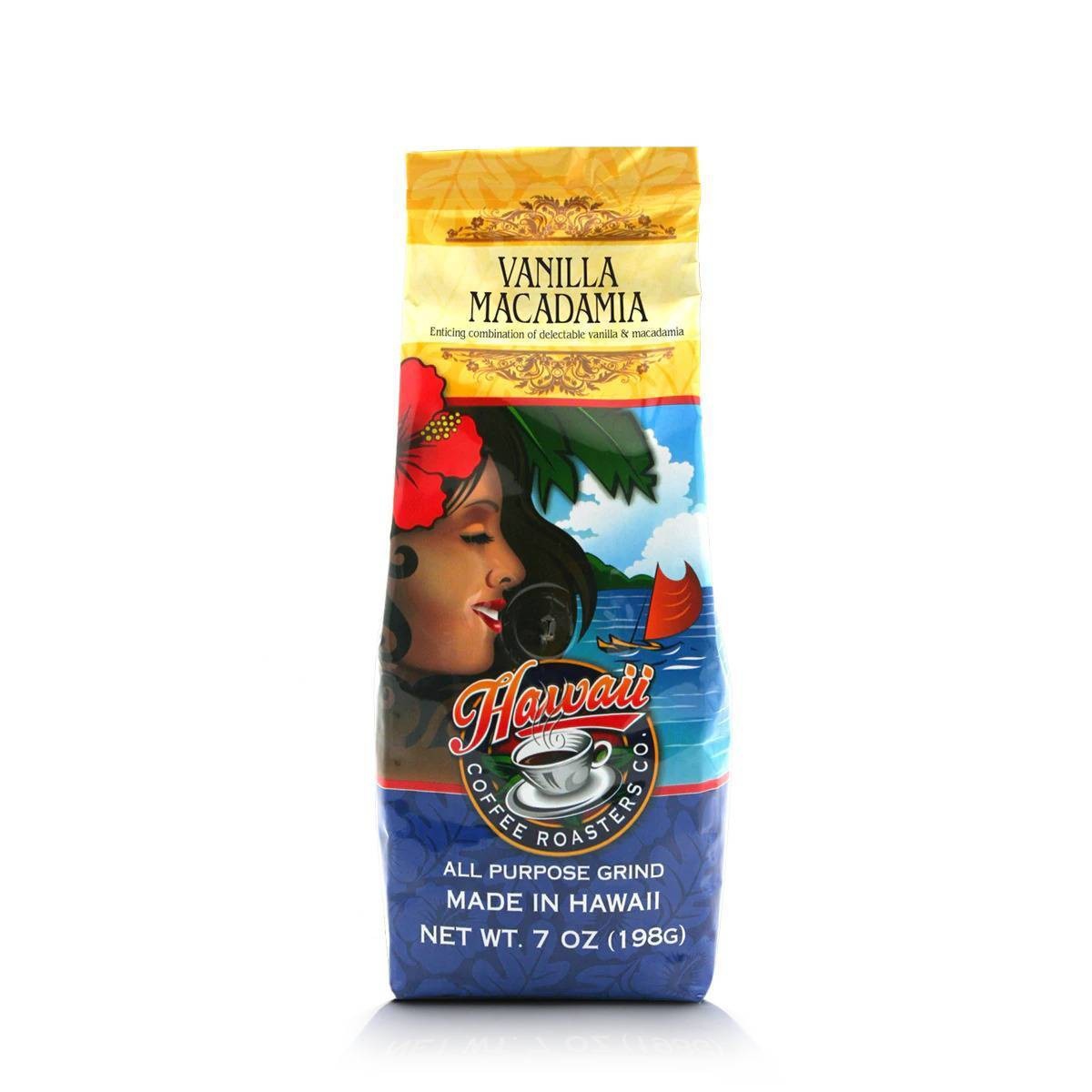 slide 1 of 3, Hawaiian Isles Vanilla Macadamia Medium Roast Ground Coffee - 7oz, 7 oz