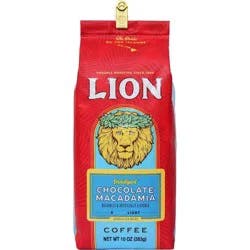 Lion Coffee Chocolate Macadamia Medium Roast Ground Coffee - 10oz