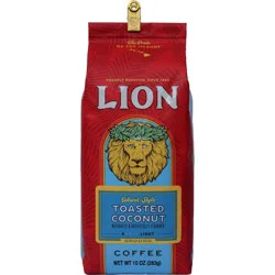 LION Coffee Lion Toasted Coconut Medium Roast Ground Coffee - 10oz