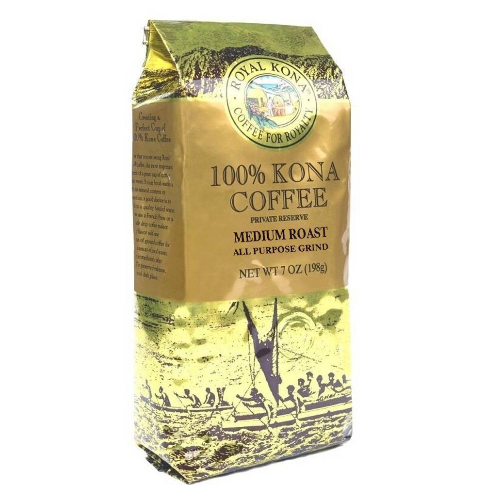 slide 2 of 3, Royal Kona Medium Roast Ground Coffee - 7oz, 7 oz
